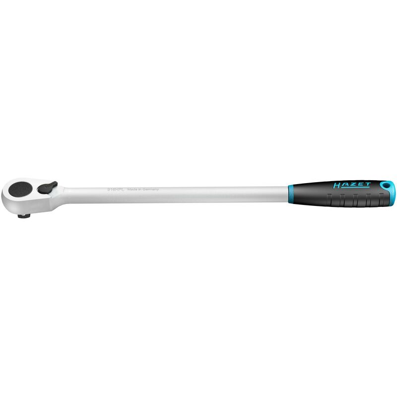foto del prodotto leva a cricchetto reversibile con dentatura fine hiper lunga 916hpl attacco quadro, massiccio, 1 2 di pollice 12,5 mm lunghezza 415 mm