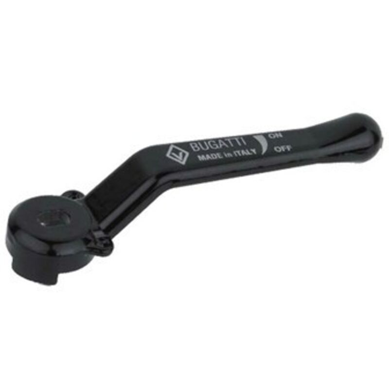 foto del prodotto leva alluminio nera per valvole e rubinetti bugatti 1 f-brico