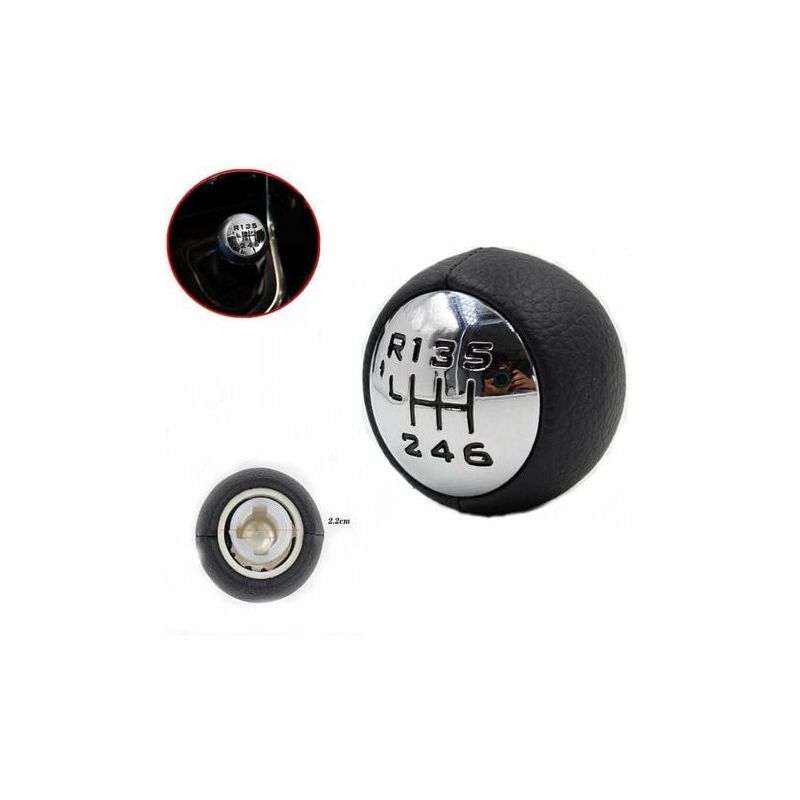 foto del prodotto leva del cambio a 6 velocit con pomello per peugeot 307, 308, 3008, 407, 5008, 807.