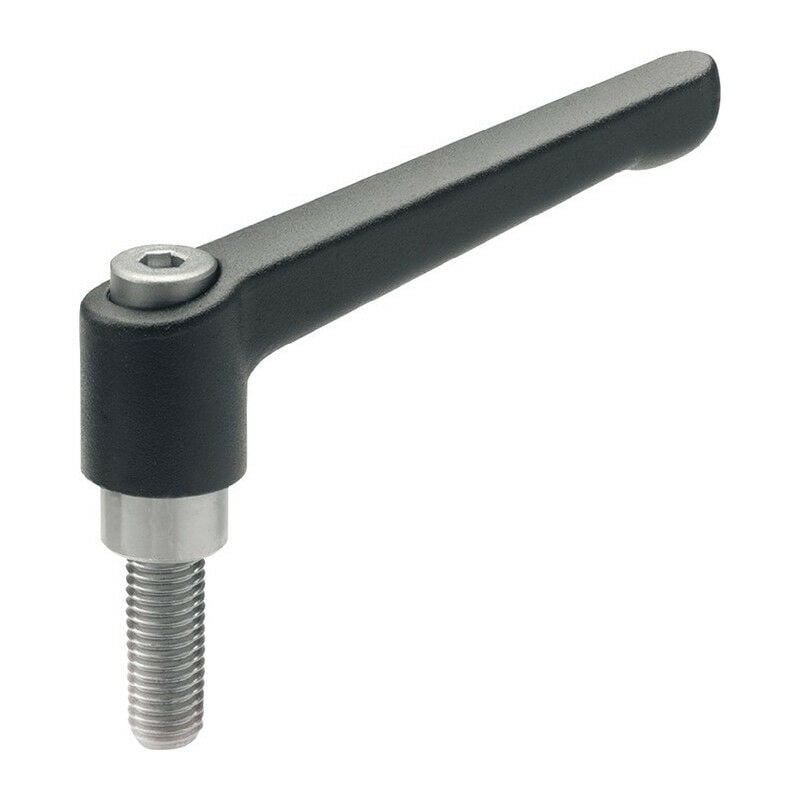foto del prodotto leva di serraggio regolabile gn 300,1 d1 m 12 mm l1 92 mm l2 40 mm fila esterna