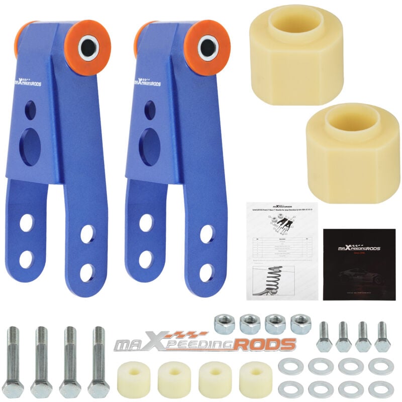 foto del prodotto leveling lift kit 3 front 2 rear shackles fit for jeep cherokee xj 84 01