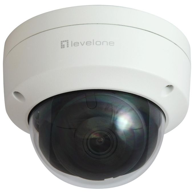 foto del prodotto levelone fcs-3404 telecamera di sorveglianza cupola telecamera di sicurezza ip interno e esterno soffitto