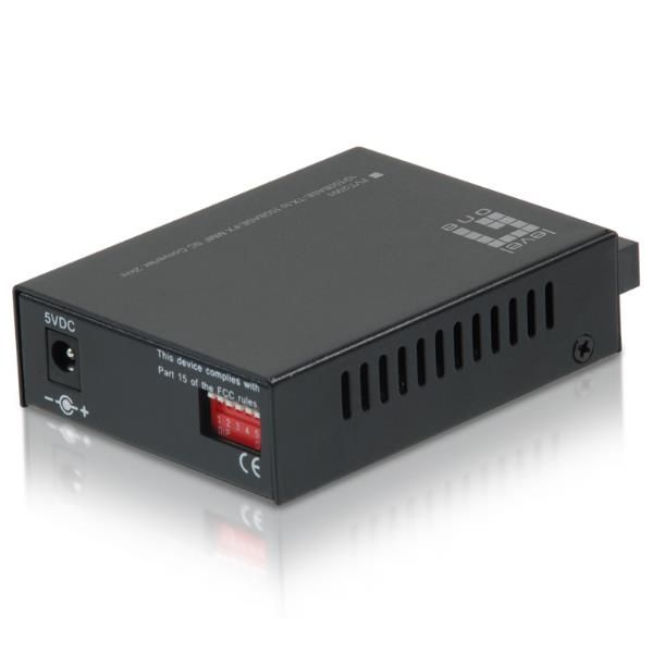 foto del prodotto levelone fvt 2001 convertitore multimediale di rete 100 mbit s 1310 nm modalit multipla nero