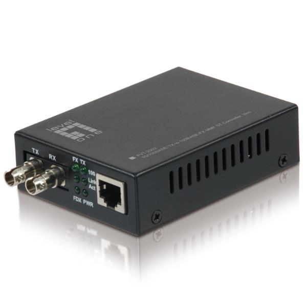 foto del prodotto levelone fvt 2002 convertitore multimediale di rete 100 mbit s 1310 nm nero