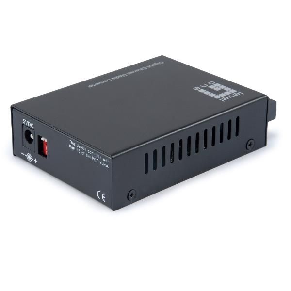 foto del prodotto levelone gvt 2001 convertitore multimediale di rete 1000 mbit s 850 nm modalit multipla nero