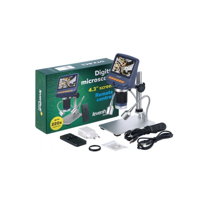 foto del prodotto levenhuk dtx rc1 microscopio con telecomando