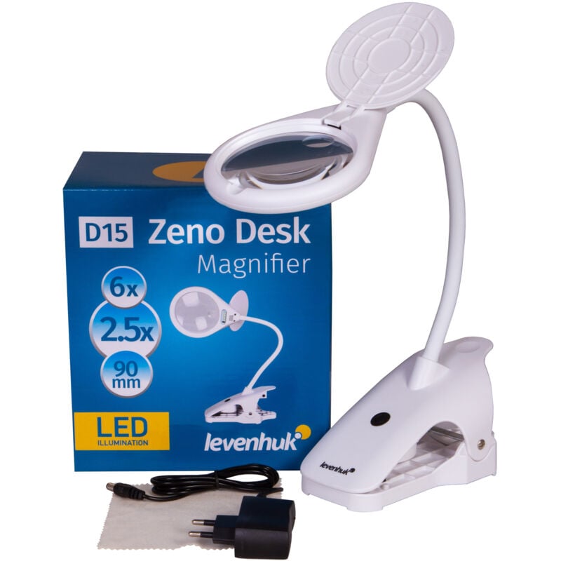 foto del prodotto levenhuk lente di ingrandimento zeno desk d15