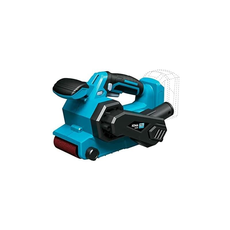 foto del prodotto levigatrice a nastro 20v senza batteria e caricatore 14x27,5x17cm koma tools pro series battery
