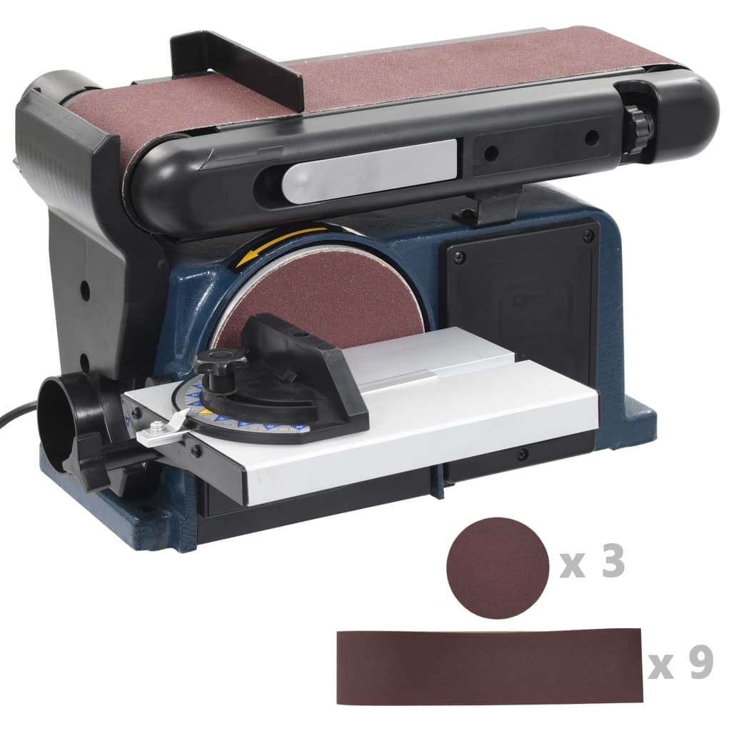 foto del prodotto levigatrice a nastro e a disco elettrica 370 w 150 mm cod mxl 12817