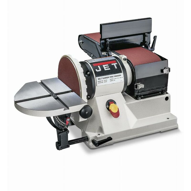 foto del prodotto levigatrice combinata a nastro 150x1220mm disco 230mm 230v jet jsg 96 m