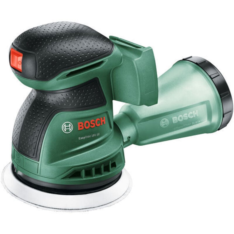 foto del prodotto levigatrice eccentrica a batteria easyorbit 18v-10 (levigatura di legno, superfici verniciate e dipinte piccole e medie diametro: 125 mm sistema a 18 volt de senza batteria) - bosch