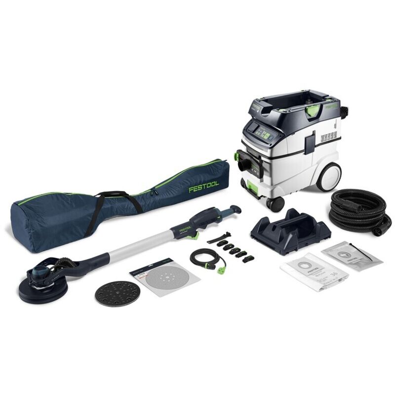 foto del prodotto levigatrice manuale e kit di aspirazione lhs 2 m 225 eq ctl 36 set levigatrice manuale e kit di aspirazione lhs 2 m 225 eq ctl 36 set festool 578452