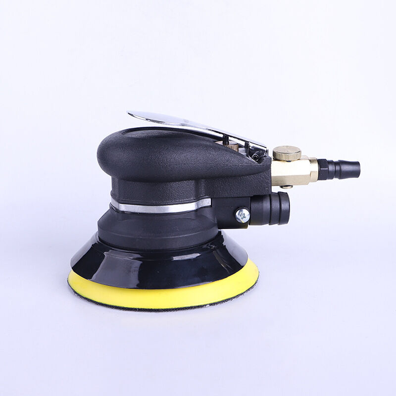 foto del prodotto levigatrice orbitale casuale ad aria compressa da 150 mm e 6 pollici, 13.500 giri min, lucidatrice orbitale con tubo flessibile e borsa per lucidare,