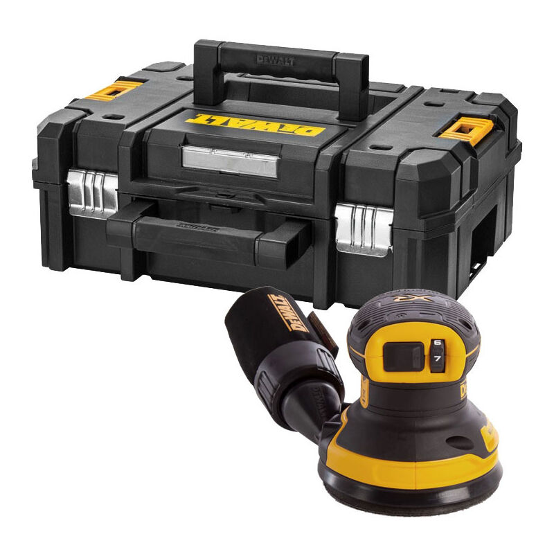 foto del prodotto levigatrice orbitale senza spazzole xr 18v 125 mm dewalt senza batteria n caricabatterie scatola tstak dcw210nt xj