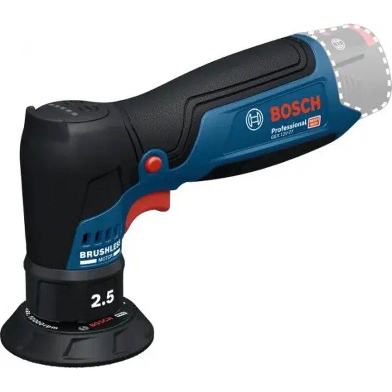 foto del prodotto levigatrice roto orbitale bosch gex 12v 77 solo corpo 