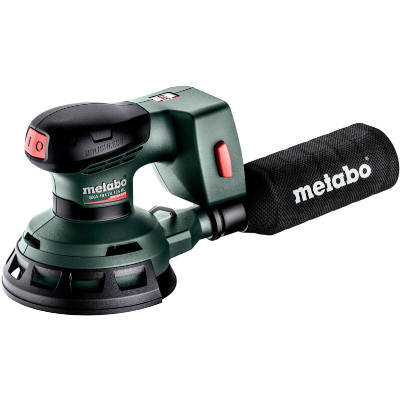 foto del prodotto levigatrice rotorbitale a batteria metabo sxa 18 ltx 125 bl senza batteria senza caricatore in metabox 215