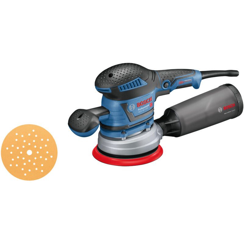 foto del prodotto levigatrice rotorbitale gex 40 150 di bosch in scatola
