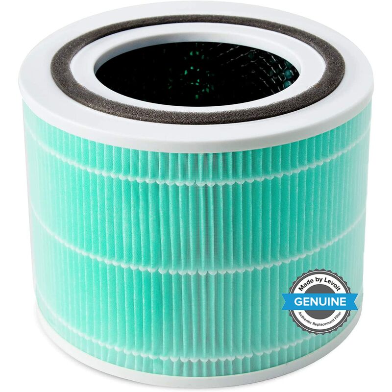 foto del prodotto levoit filtro di ricambio per core 300s, 3 in 1 hepa, carbone attivo ad alta efficienza, core 300 rf tx, verde
