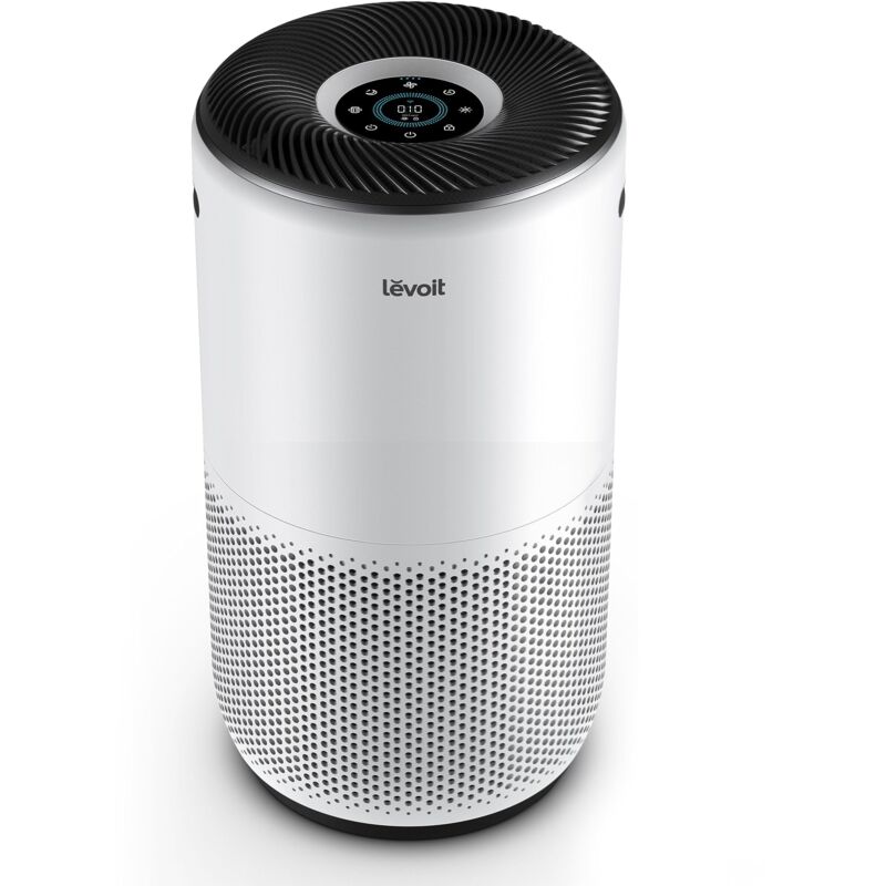 foto del prodotto levoit purificatore d aria smart con app e alexa, depuratore cadr 400m h fino a 83m , 28db silenziosa, display pm2.5, filtro hepa, elimina 99.97 