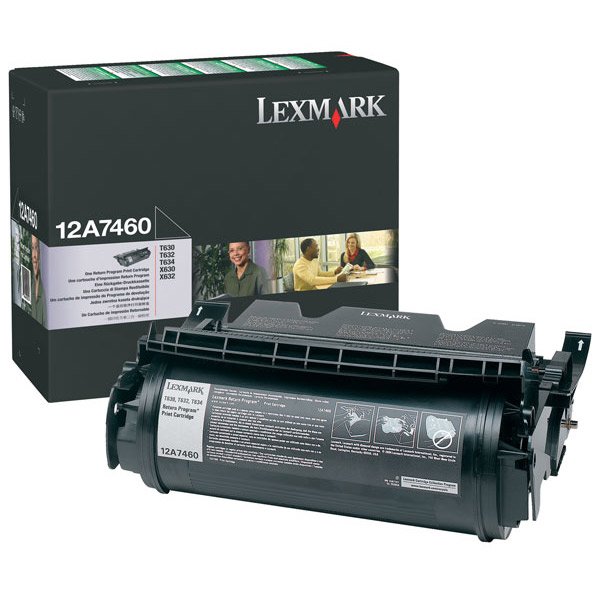 foto del prodotto lexmark 12a7460 cartuccia toner 1 pz originale nero