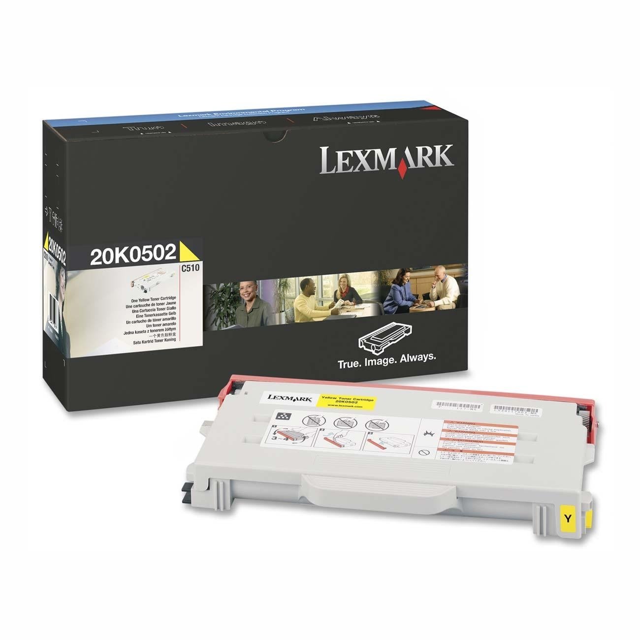 foto del prodotto lexmark 20k0502 cartuccia toner 1 pz originale giallo