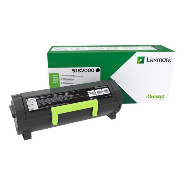 foto del prodotto lexmark 51b2000 cartuccia toner originale nero