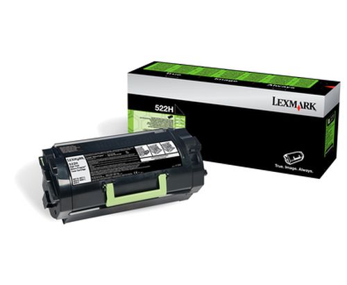 foto del prodotto lexmark 522h cartuccia toner 1 pz originale nero