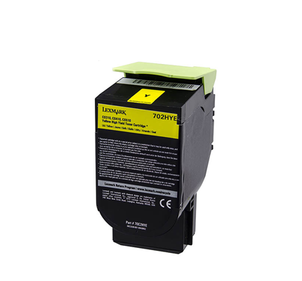 foto del prodotto lexmark 702hy cartuccia toner 1 pz originale giallo