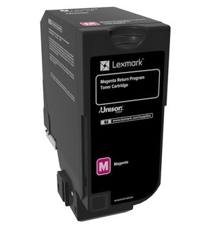 foto del prodotto lexmark 74c20m0 cartuccia toner 1 pz originale magenta