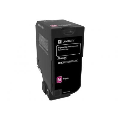 foto del prodotto lexmark 74c2hme cartuccia toner 1 pz originale magenta