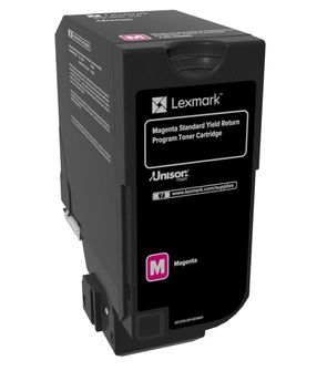 foto del prodotto lexmark 74c2sm0 cartuccia toner 1 pz originale magenta