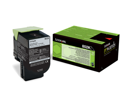 foto del prodotto lexmark 802k cartuccia toner 1 pz originale nero