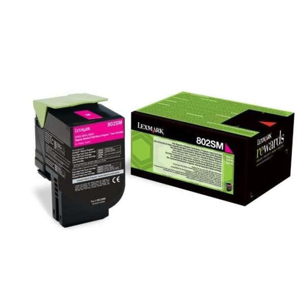 foto del prodotto lexmark 802sm cartuccia toner 1 pz originale magenta