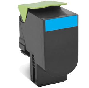 foto del prodotto lexmark 80c2hce cartuccia toner 1 pz originale ciano