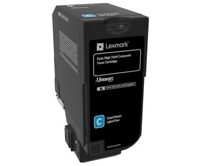 foto del prodotto lexmark 84c2hce cartuccia toner 1 pz originale ciano