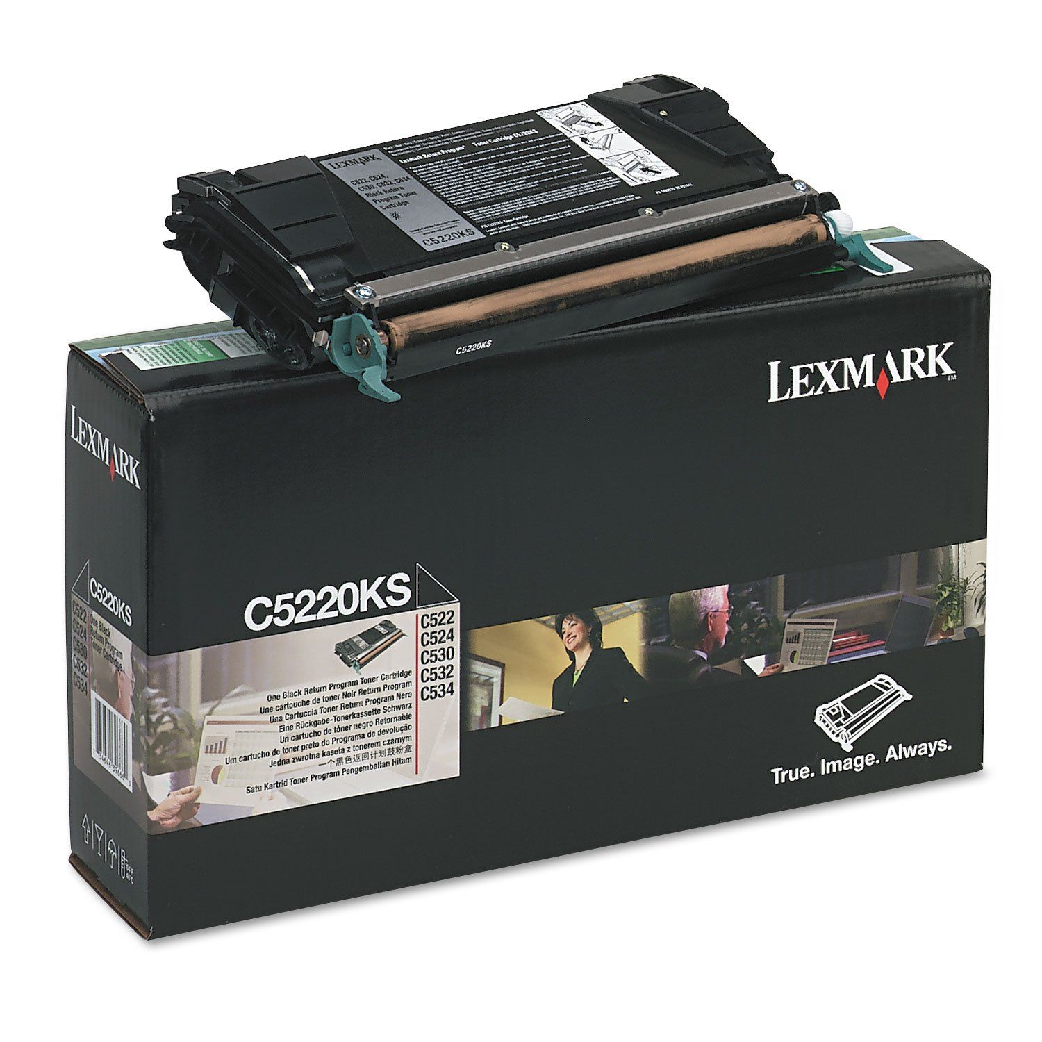 foto del prodotto lexmark c5220ks cartuccia toner 1 pz originale nero