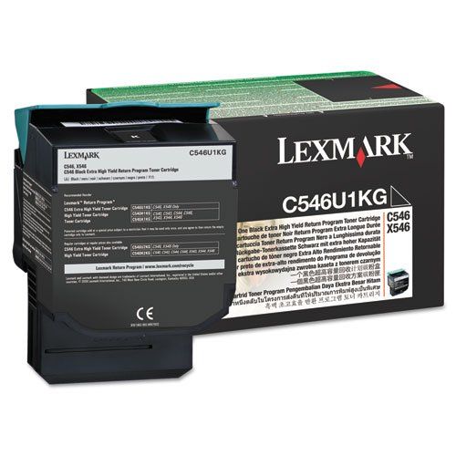 foto del prodotto lexmark c546u1kg cartuccia toner 1 pz originale nero