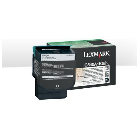 foto del prodotto lexmark c54x, x54x black return programme toner cartridge 1k cartuccia toner originale nero