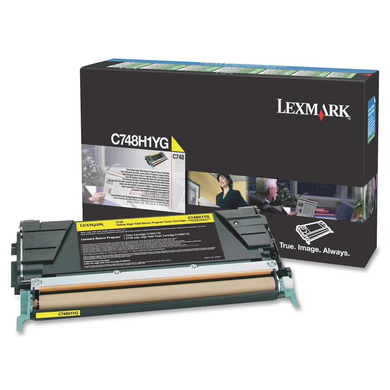 foto del prodotto lexmark c748h1yg cartuccia toner 1 pz originale giallo