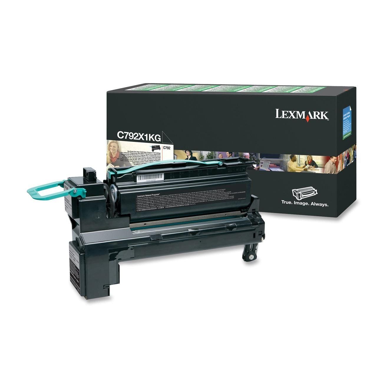 foto del prodotto lexmark c792x1kg cartuccia toner 1 pz originale nero