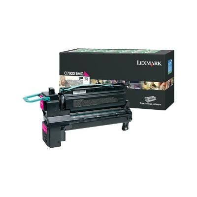 foto del prodotto lexmark c792x1mg cartuccia toner 1 pz originale magenta