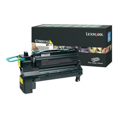foto del prodotto lexmark c792x1yg cartuccia toner 1 pz originale giallo