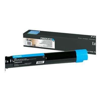 foto del prodotto lexmark c950x2cg cartuccia toner 1 pz originale ciano