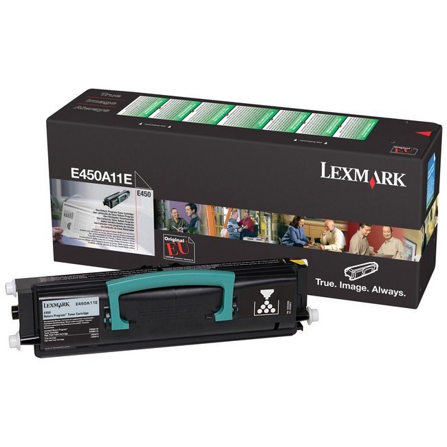 foto del prodotto lexmark e450 cartuccia toner 1 pz originale nero