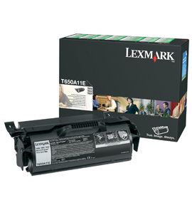 foto del prodotto lexmark t650a11e cartuccia toner 1 pz originale nero