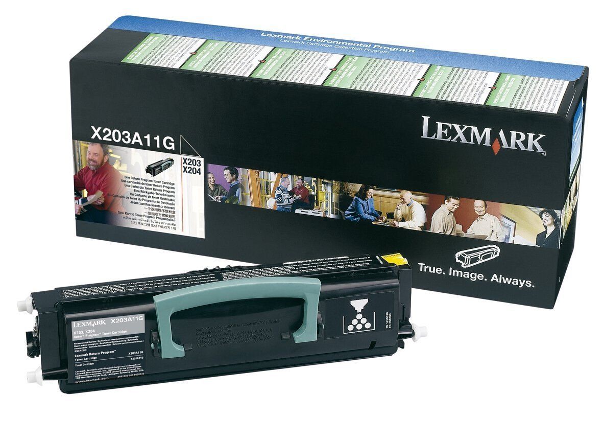 foto del prodotto lexmark x203a11g cartuccia toner 1 pz originale nero