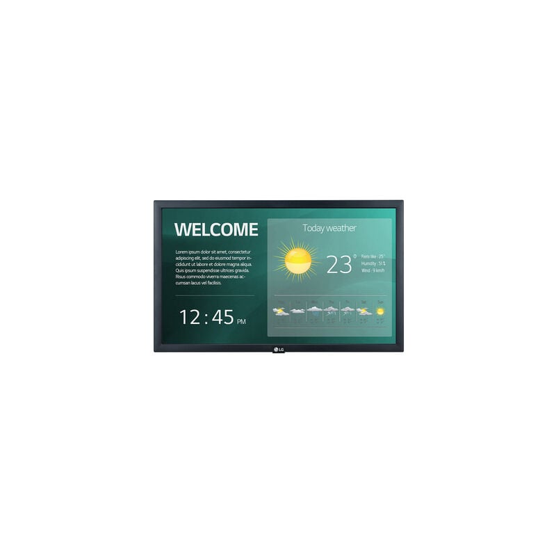 foto del prodotto lg 22sm3g b display de segnaletica digitale 54,6 cm 21,5 ips wifi wifi 250 cd m full hd nero processore incorporato 16 7
