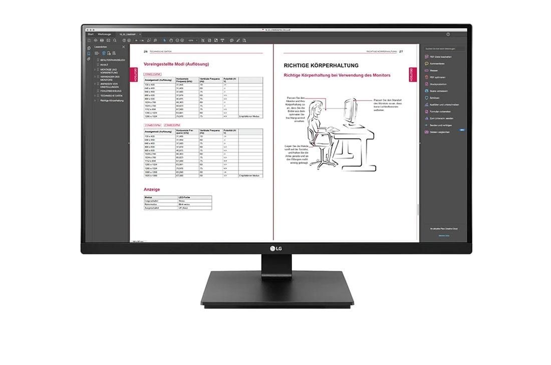 foto del prodotto lg 27bn65qp b monitor pc 68,6 cm 27 2560 x 1440 pixel quad hd lcd nero
