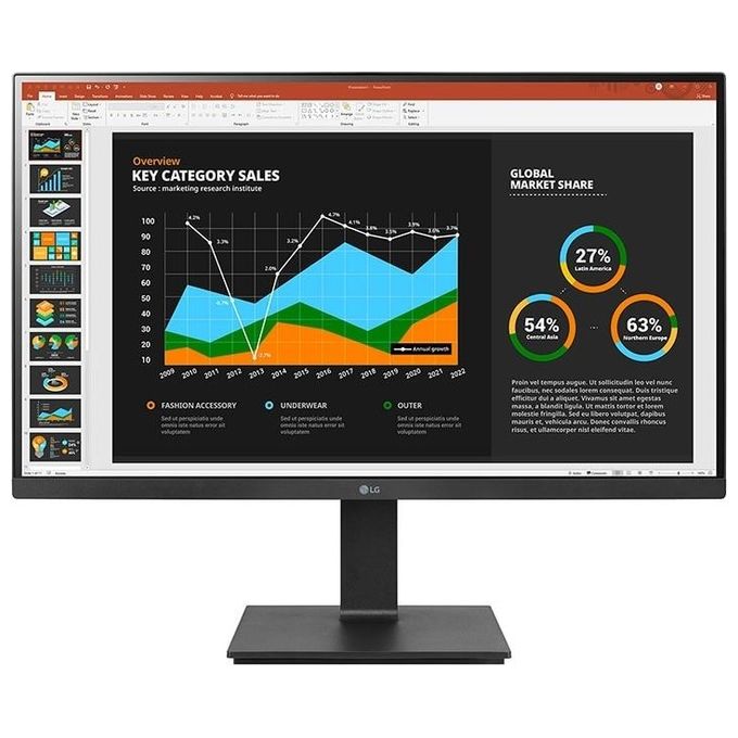 foto del prodotto lg 27bq75qb-b monitor pc 27'' 2560x1440 pixel quad hd lcd nero