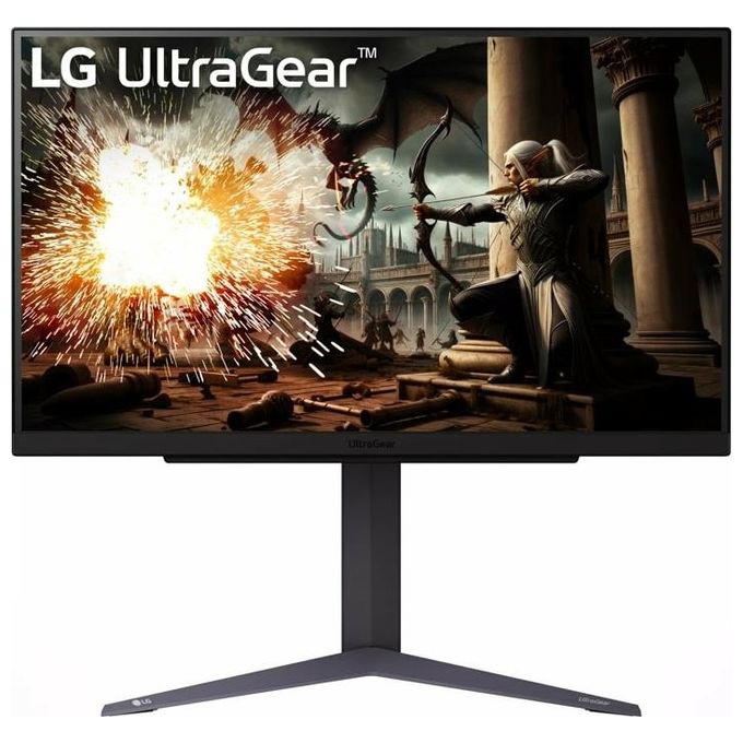 foto del prodotto lg 27gs75q ultragear gaming monitor 27'' qhd ips hdr 10 2560x1440 1ms (gtg) g-sync compatible amd freesync premium 200hz hdmi 2.0 (hdcp 2.2) display port 1.4 aux flicker safe nero